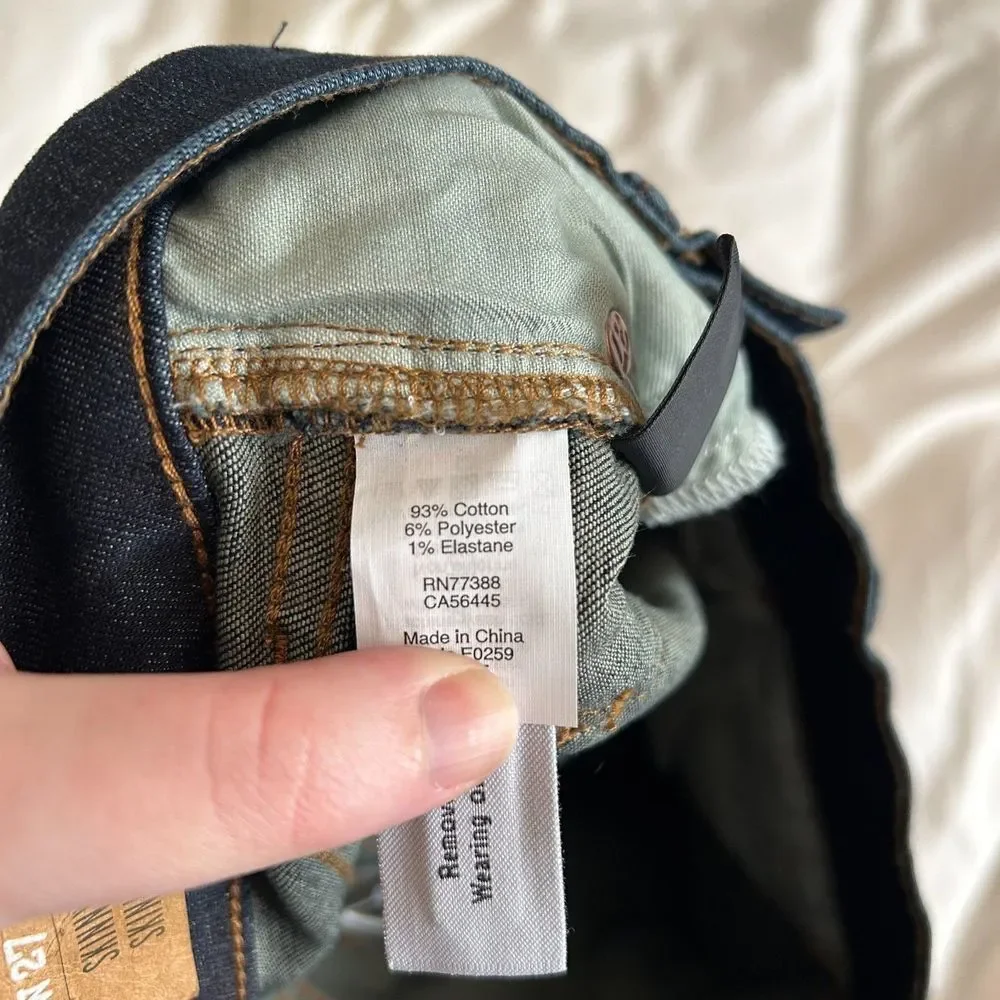 Madewell Skinny Skinny Denim Jeans Lakeshore Wash